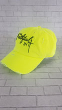 Load image into Gallery viewer, Faithful In It&quot; Vintage Neon Yellow Dad Hat