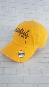 "Faithful In It" Vintage Yellow Dad Hat