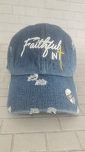 Load image into Gallery viewer, &quot;Faithful In It&quot; Denim Vintage Hat