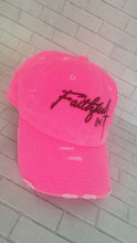 Load image into Gallery viewer, Faithful In It&quot; Vintage Neon Pink Dad Hat