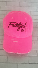 Load image into Gallery viewer, Faithful In It&quot; Vintage Neon Pink Dad Hat